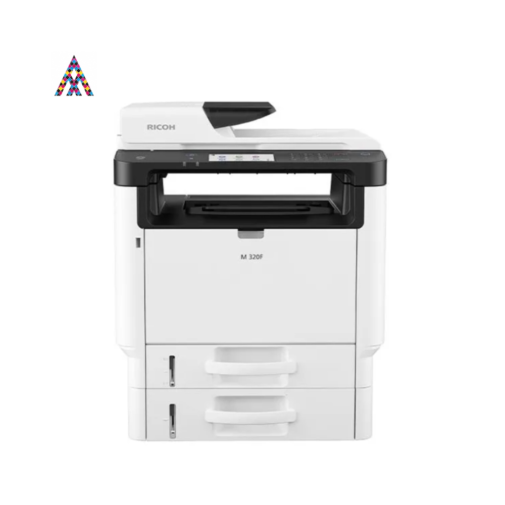 [WC-1482] Ricoh M 320F – Multifuncional láser blanco y negro 4 en 1 con ARDF y dúplex