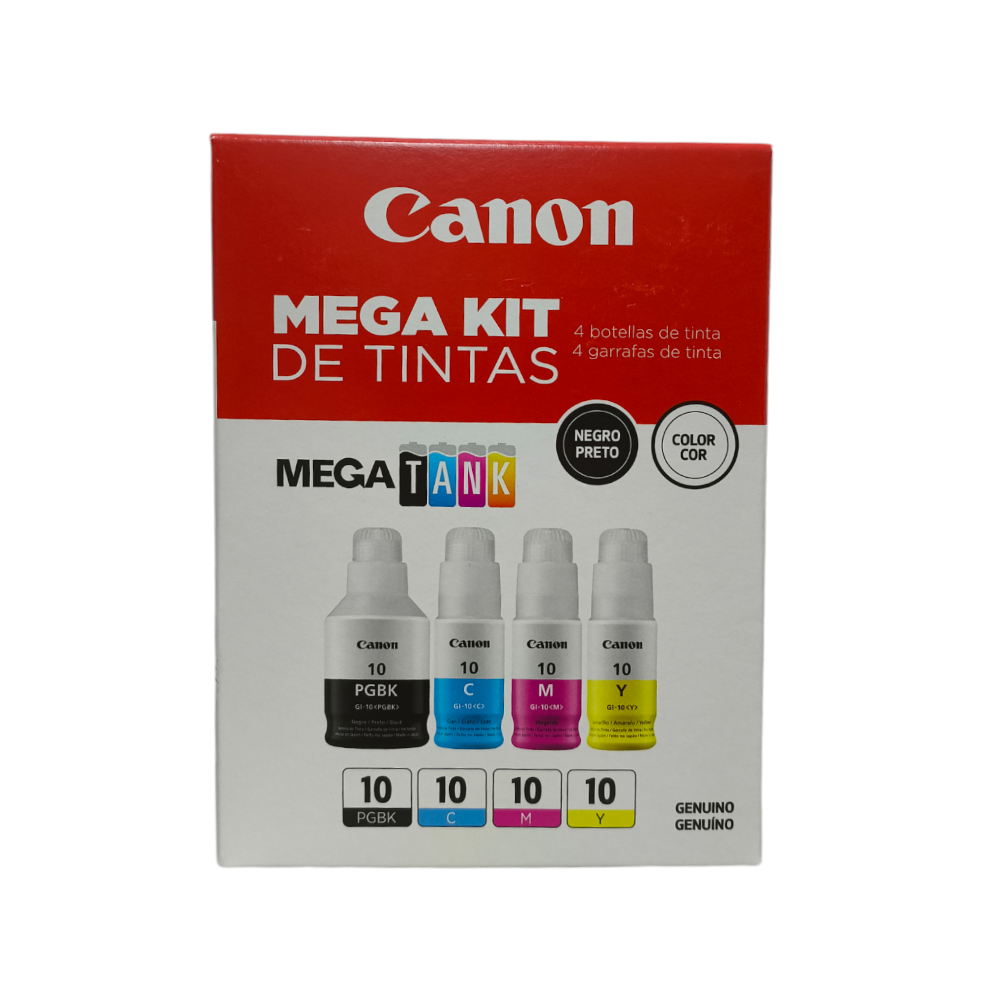 [CGI10] Combo Botellas De Tinta CANON 10 Negro y 10 Colores Original