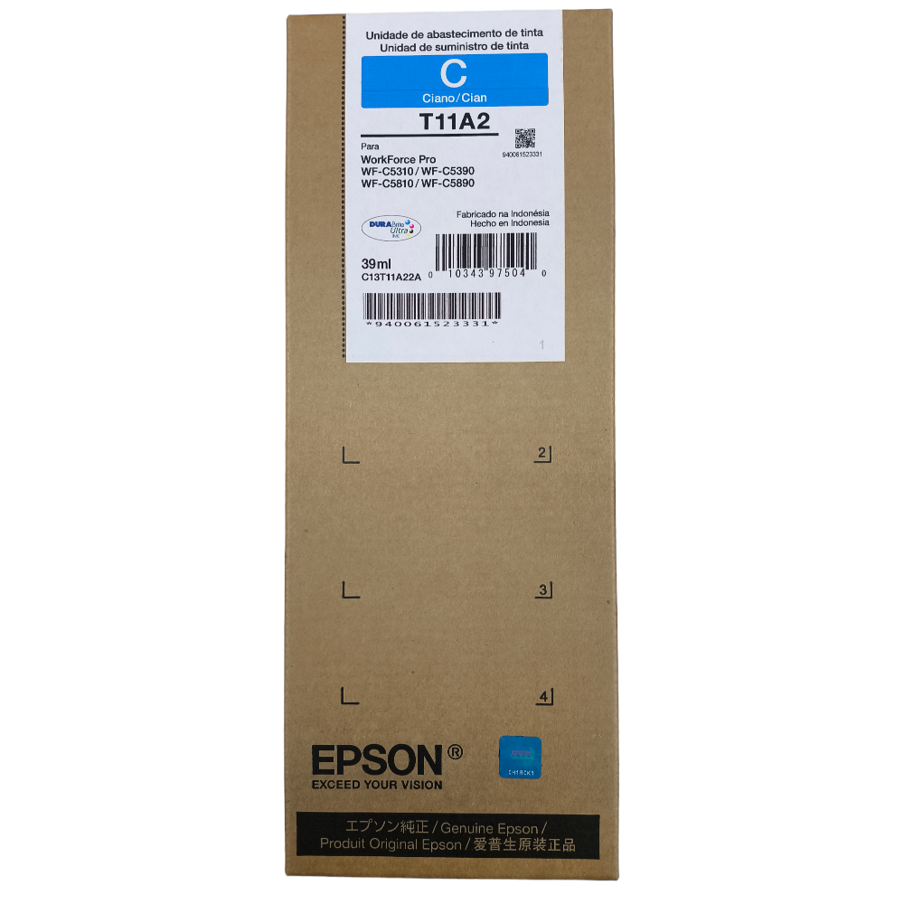 [T11A220] Bolsa De Tinta Epson T11A2 Cian (T11A220) WF-C5310/C53190/C5810/C5890
