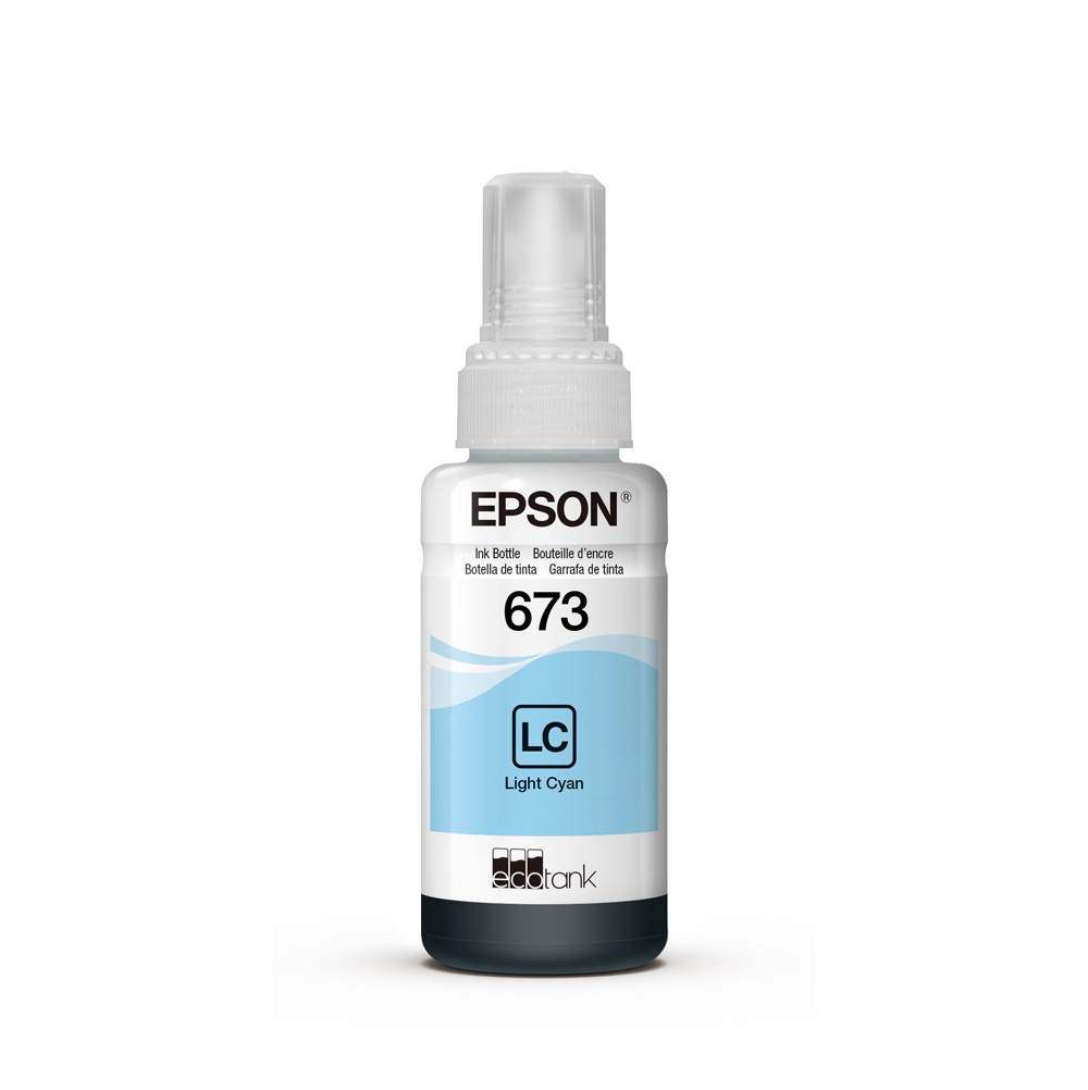 [T673520CL] Botella De Tinta Epson 673 Cian Claro L800 (T673520)