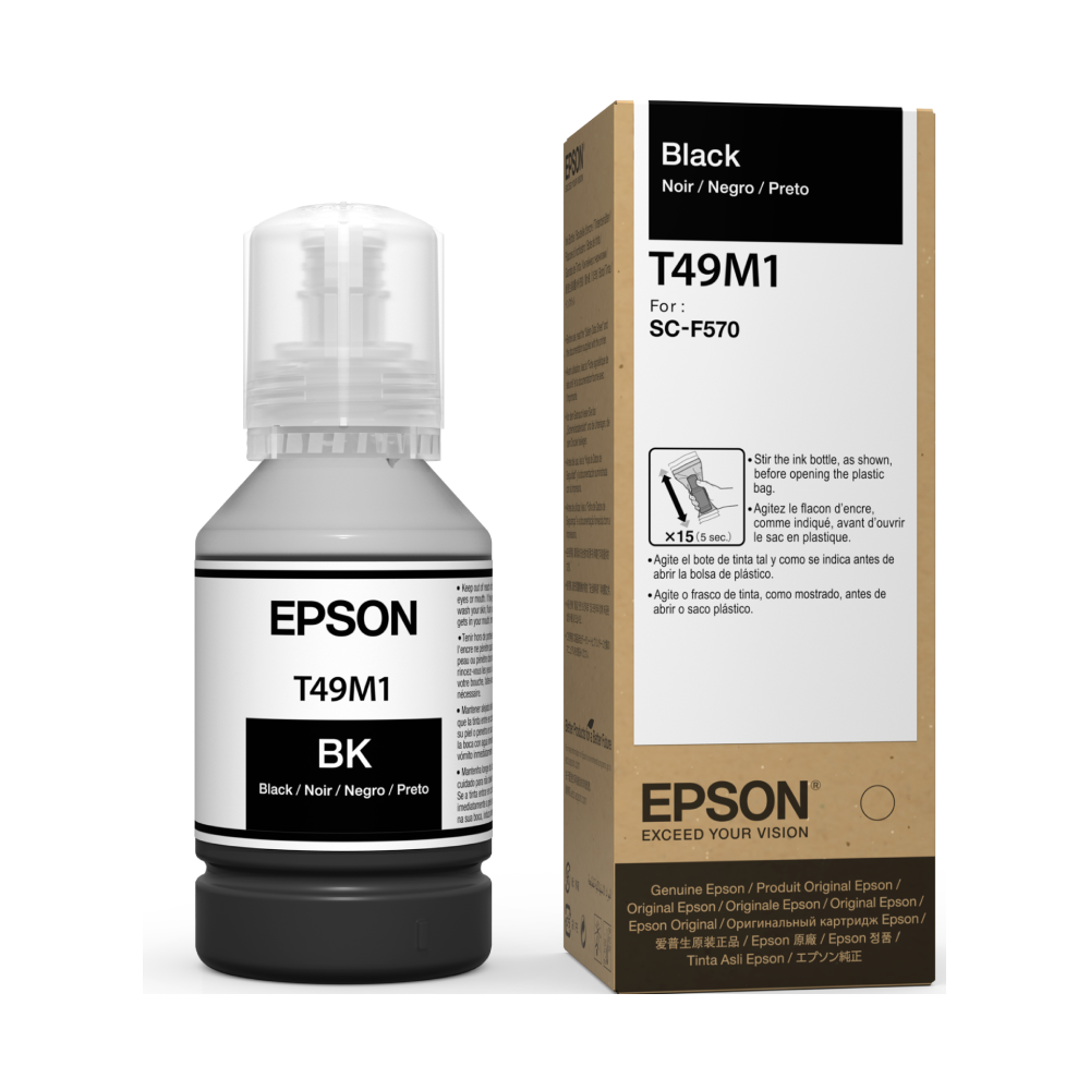 [T49M120] Botella De Tinta Epson T49M1 Negro SC-F570, F170, F571