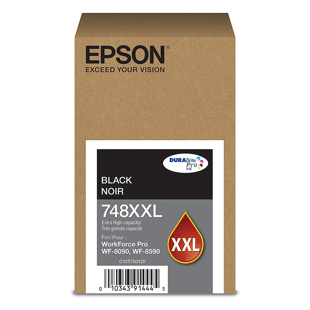 [T748XXL120N] Cartucho De Tinta Epson 748XXL Negro T748XXL120 WF-6590/6090