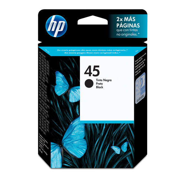 [51645AL] Cartucho De Tinta HP 45 Negro Original (51645AL)