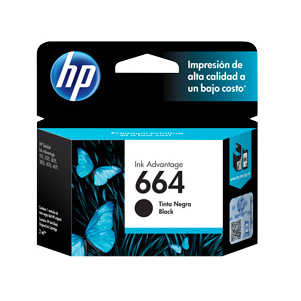 [F6V29AL] Cartucho De Tinta HP 664 Negra Original (F6V29AL)