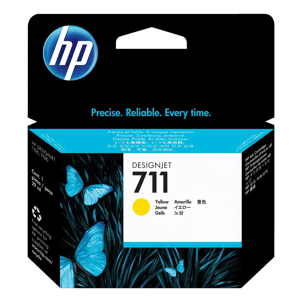 [CZ132A] Cartucho De Tinta HP 711 Amarillo Original (CZ132A)