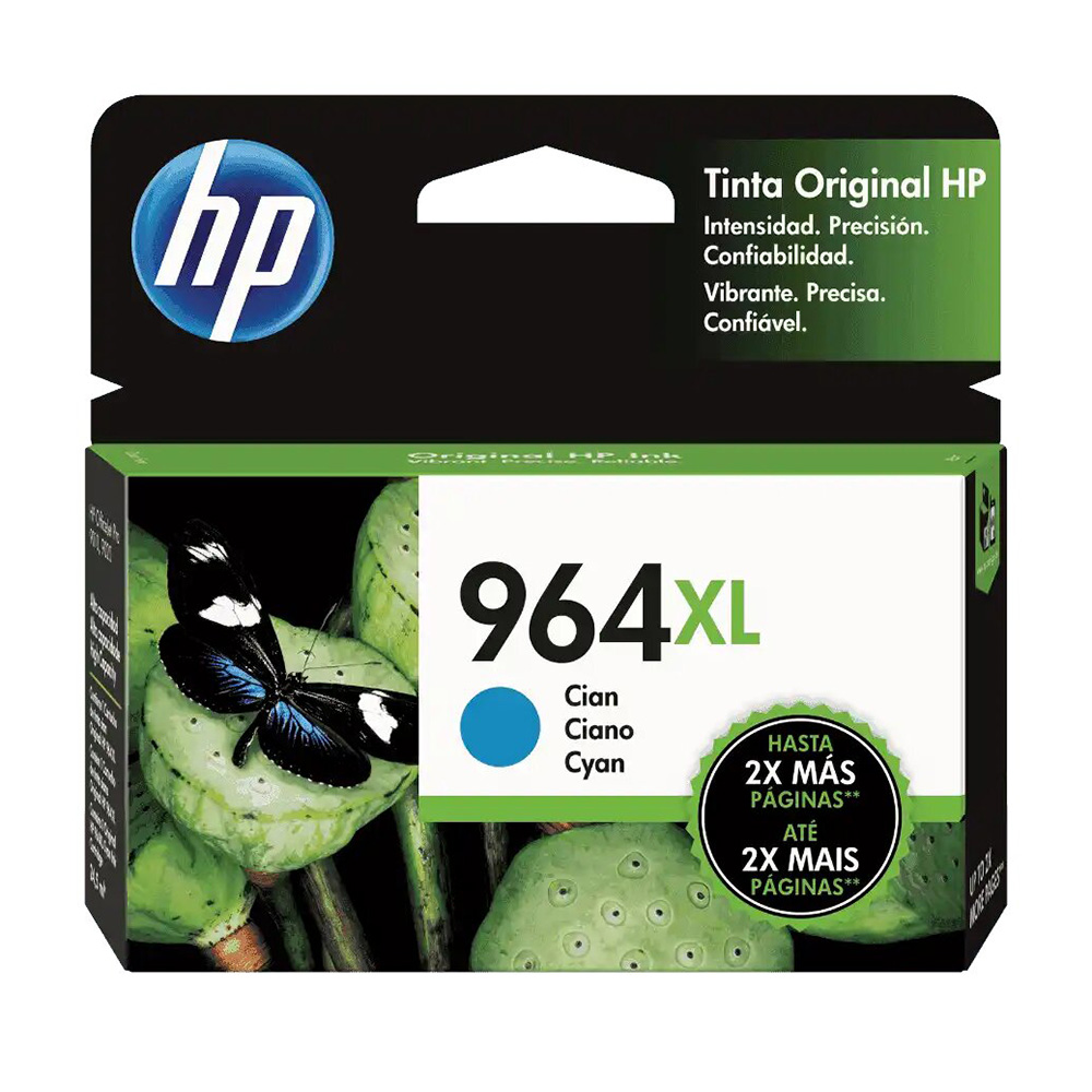 [3JA54AL] Cartucho De Tinta HP 964XL Cian Original (3JA54AL)