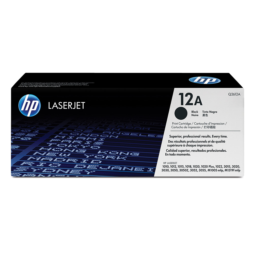 [Q2612A] Cartucho De Toner HP 12A Negro Laserjet Original (Q2612A)
