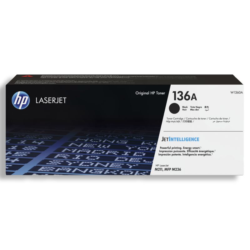 [W1360A] Cartucho De Toner HP 136A Negro Laserjet (W1360A)