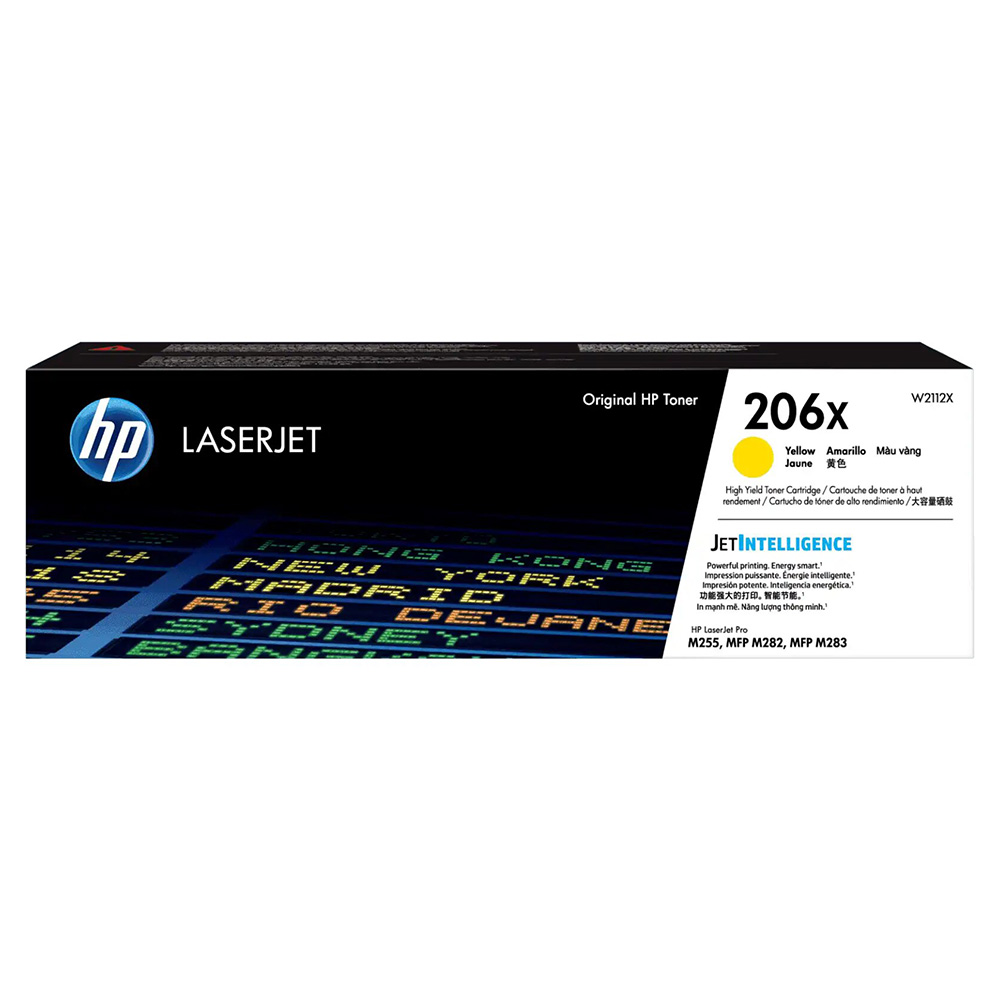 [W2112X] Cartucho De Toner HP 206X Amarillo Alto Rendimiento Laserjet Original (W2112X)