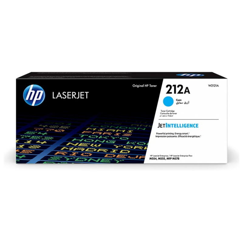 [W2121A] Cartucho De Toner HP 212A Cian Laserjet (W2121A)