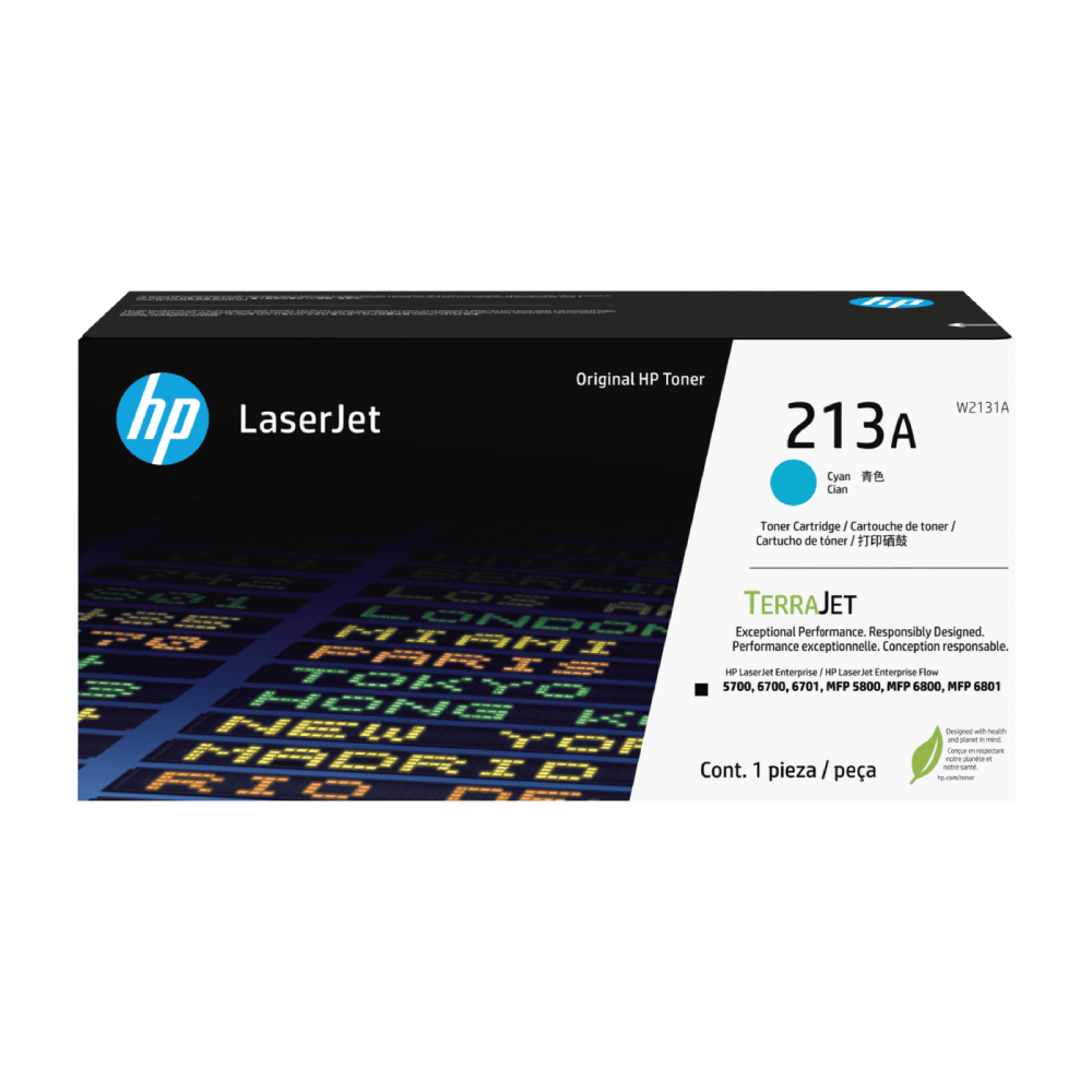 [W2131A] Cartucho De Toner HP 213A Cian LaserJet Original (W2131A)