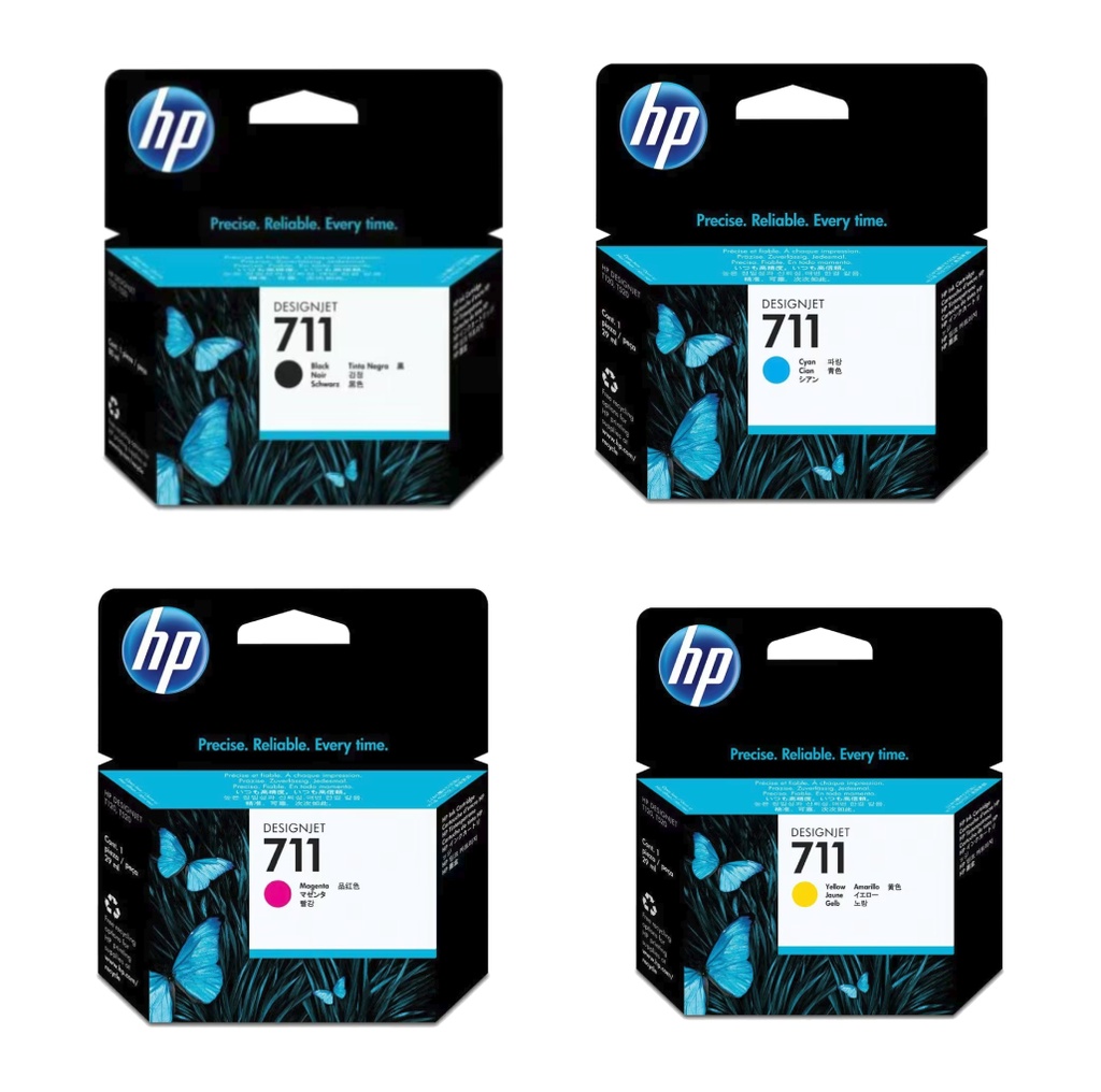 [C711XL] Combo Cartucho De Tinta HP 711 80ML Negro y 711 Colores Original