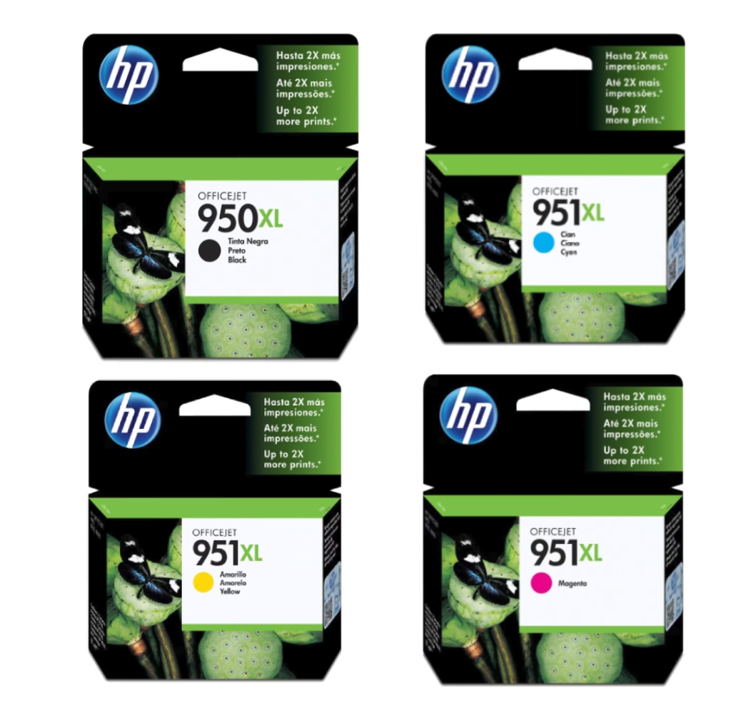 [C950XL2] Combo Cartucho De Tinta HP 950XL Negro y 951XL Colores Original