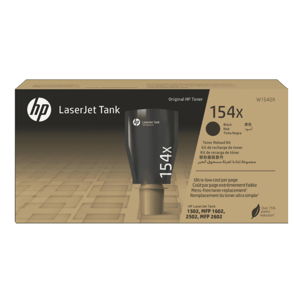 [W1540X] Kit De Recarga De Toner De tanque original HP 154X Negro (W1540X)