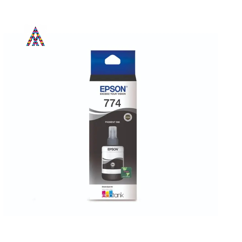 [WC-1710] Tinta Epson T774 – Botella Negro Pigmentado y Pack para Impresoras EcoTank