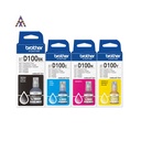 Kit de Tintas Brother D100 – Pack Completo y Botellas Individuales (BK, C, M, Y)